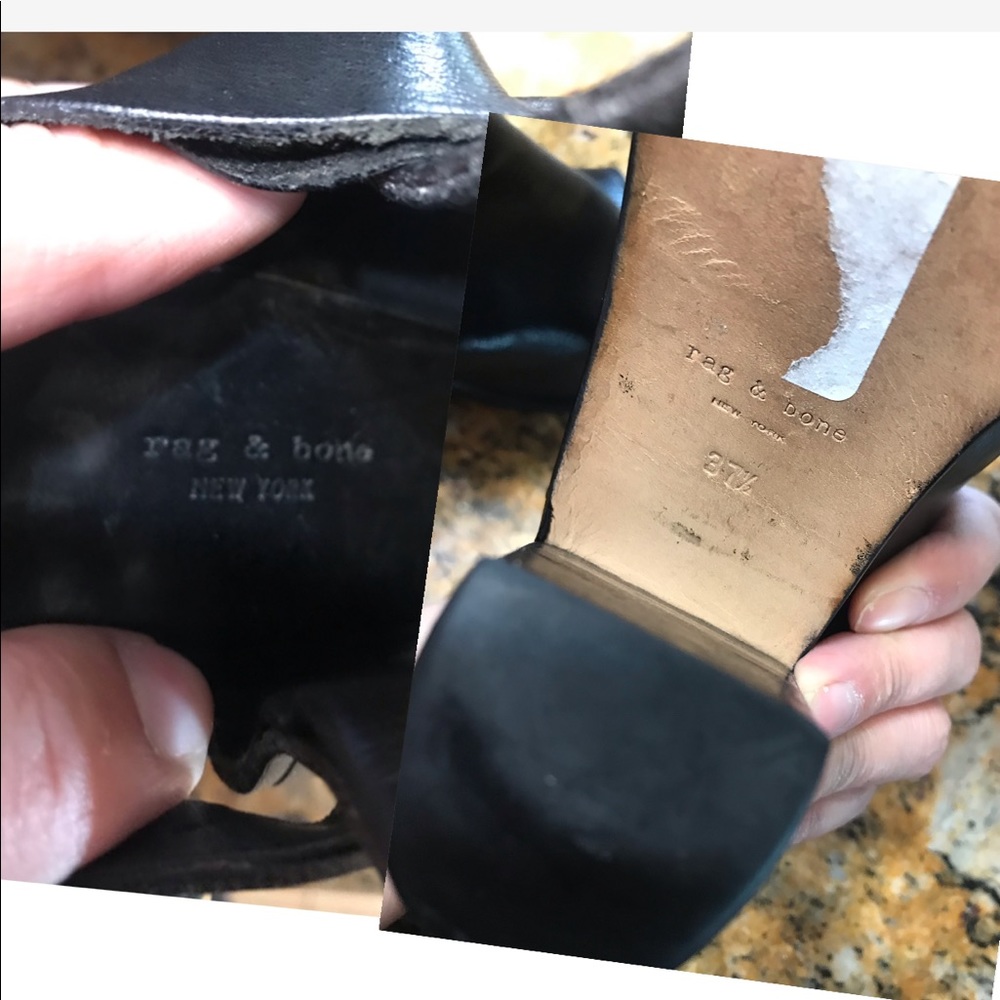 Rag & Bone Wyatt Open Toe Bootie Sz7.5 - image 8